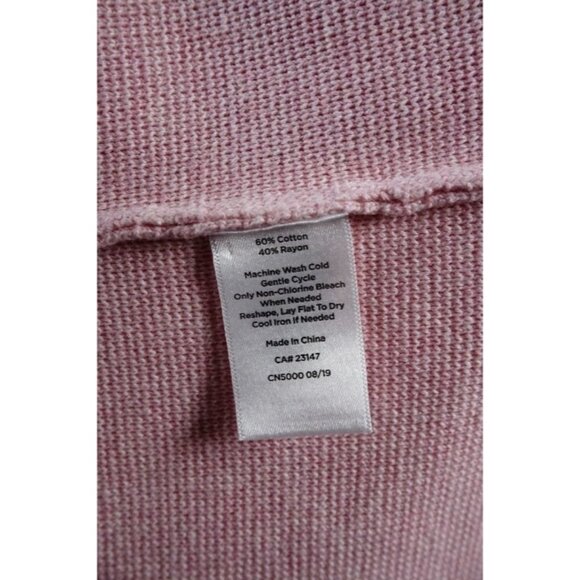TALBOTS PINK CARDIGAN Open Sweater Blazer Size M - Picture 6 of 8